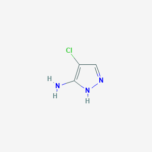 molecular formula C3H4ClN3 B1282615 4-chloro-1H-pyrazol-3-amine CAS No. 54301-34-7