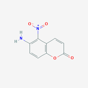 molecular formula C9H6N2O4 B1282619 2H-1-Benzopyran-2-one, 6-amino-5-nitro- CAS No. 109143-64-8