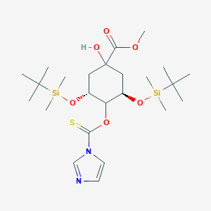 methyl (3R,5R)-3,5-bis[[tert-butyl(dimethyl)silyl]oxy]-1-hydroxy-4-(imidazole-1-carbothioyloxy)cyclohexane-1-carboxylate