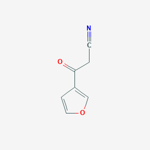 molecular formula C7H5NO2 B1282633 3-(呋喃-3-基)-3-氧代丙腈 CAS No. 96220-13-2