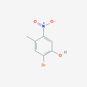 molecular formula C7H6BrNO3 B1282645 2-Bromo-4-methyl-5-nitrophenol CAS No. 103448-24-4