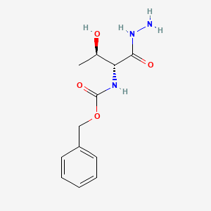 molecular formula C12H17N3O4 B12826487 benzyl N-[(2R,3R)-1-hydrazinyl-3-hydroxy-1-oxobutan-2-yl]carbamate 