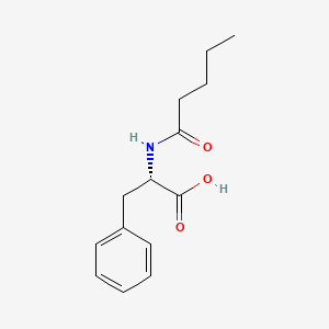 molecular formula C14H19NO3 B1282649 N-pentanoyl-L-phenylalanine CAS No. 16859-51-1
