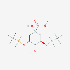 methyl (3R,5R)-3,5-bis[[tert-butyl(dimethyl)silyl]oxy]-1,4-dihydroxycyclohexane-1-carboxylate