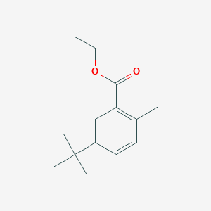 molecular formula C14H20O2 B12826630 Ethyl 5-(tert-butyl)-2-methylbenzoate 