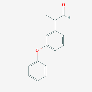 molecular formula C15H14O2 B1282664 2-(3-Phenoxyphenyl)propanal CAS No. 59908-87-1
