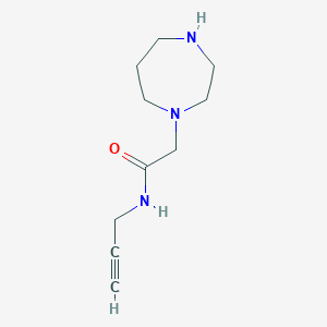 molecular formula C10H17N3O B12826691 2-(1,4-diazepan-1-yl)-N-prop-2-ynyl-acetamide 