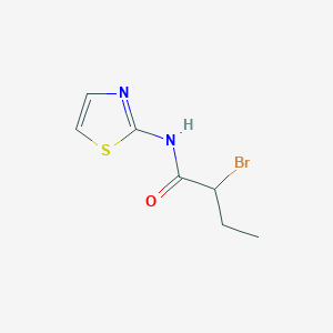 molecular formula C7H9BrN2OS B1282672 2-Bromo-N-1,3-thiazol-2-ylbutanamide CAS No. 116200-99-8