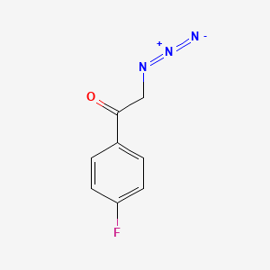 molecular formula C8H6FN3O B1282673 2-Azido-1-(4-fluorophenyl)ethanone 