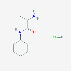 molecular formula C9H19ClN2O B1282684 2-Amino-N-cyclohexylpropanamide hydrochloride CAS No. 34582-45-1