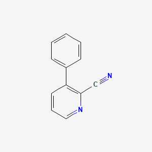 molecular formula C12H8N2 B1282688 3-Phenylpyridine-2-carbonitrile CAS No. 39065-43-5