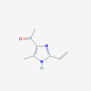 molecular formula C8H10N2O B1282692 1-(2-乙烯基-5-甲基-1H-咪唑-4-基)乙酮 CAS No. 99378-21-9
