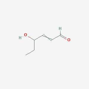 molecular formula C6H10O2 B012827 4-Hydroxyhexenal CAS No. 109710-37-4