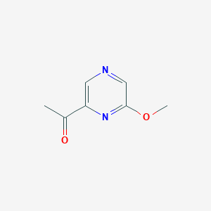 molecular formula C7H8N2O2 B12827081 1-(6-Methoxy-2-pyrazinyl)ethanone 