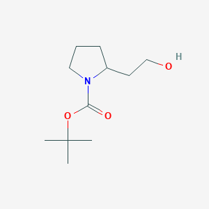 molecular formula C11H21NO3 B1282712 叔丁基2-(2-羟乙基)吡咯烷-1-羧酸酯 CAS No. 220312-34-5