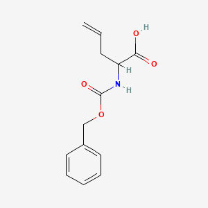 molecular formula C13H15NO4 B1282716 2-(((Benzyloxy)carbonyl)amino)pent-4-enoic acid 