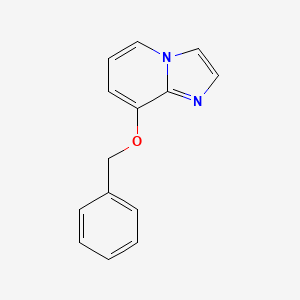 molecular formula C14H12N2O B1282718 8-(Benzyloxy)imidazo[1,2-a]pyridine CAS No. 96428-16-9