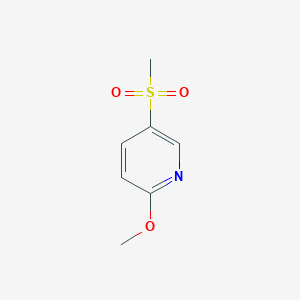 molecular formula C7H9NO3S B1282721 2-Methoxy-5-(methylsulfonyl)pyridine CAS No. 98627-16-8