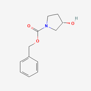 molecular formula C12H15NO3 B1282724 (S)-(+)-1-Cbz-3-pyrrolidinol CAS No. 100858-32-0