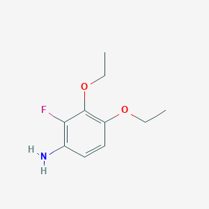 molecular formula C10H14FNO2 B1282745 3,4-Diethoxy-2-fluoroaniline CAS No. 95825-88-0