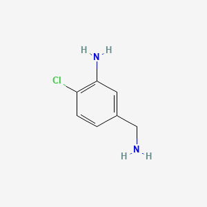 molecular formula C7H9ClN2 B1282754 5-(Aminomethyl)-2-chloroaniline CAS No. 94568-51-1