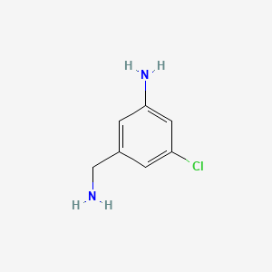 molecular formula C7H9ClN2 B1282755 3-(Aminomethyl)-5-chloroaniline CAS No. 683740-35-4