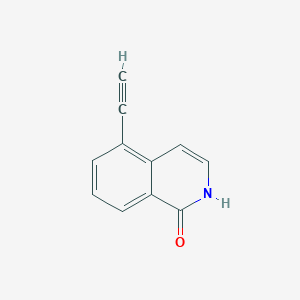 molecular formula C11H7NO B12827568 5-Ethynylisoquinolin-1(2H)-one 