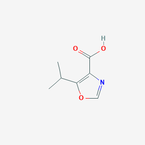 molecular formula C7H9NO3 B1282774 5-(Propan-2-yl)-1,3-oxazole-4-carboxylic acid CAS No. 89006-96-2