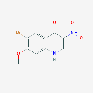 molecular formula C10H7BrN2O4 B12827889 6-Bromo-7-methoxy-3-nitroquinolin-4-ol 
