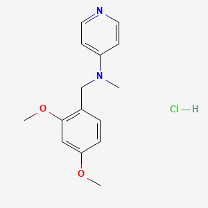 molecular formula C15H19ClN2O2 B12827937 N-(2,4-Dimethoxybenzyl)-N-methylpyridin-4-amine hydrochloride 