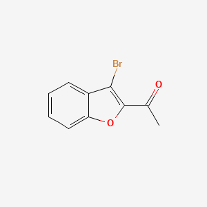 molecular formula C10H7BrO2 B1282798 1-(3-Bromo-1-benzofuran-2-yl)-1-ethanone CAS No. 99661-02-6