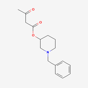 molecular formula C16H21NO3 B1282805 1-苄基哌啶-3-基 3-氧代丁酸酯 CAS No. 85387-34-4