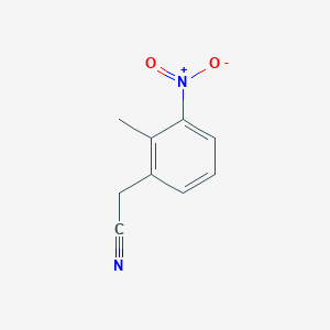 molecular formula C9H8N2O2 B1282817 2-Methyl-3-nitrobenzyl cyanide CAS No. 23876-14-4