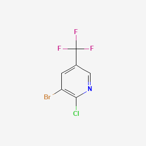 molecular formula C6H2BrClF3N B1282826 3-Bromo-2-chloro-5-(trifluoromethyl)pyridine CAS No. 71701-92-3
