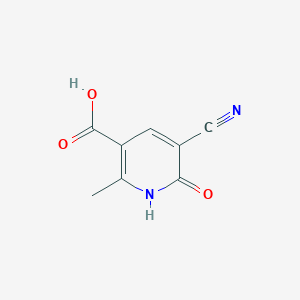molecular formula C8H6N2O3 B1282832 5-Cyano-2-methyl-6-oxo-1,6-dihydropyridine-3-carboxylic acid CAS No. 101184-51-4