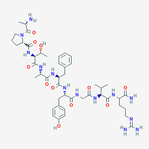 molecular formula C46H69N13O11 B128284 Callitachykinin I CAS No. 158275-30-0