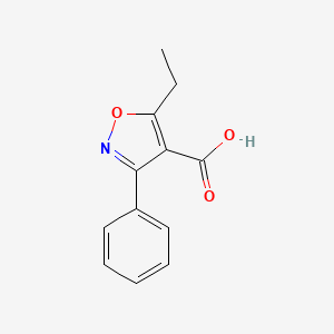 5-Ethyl-3-phenyl-1,2-oxazole-4-carboxylic acid