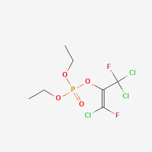 molecular formula C7H10Cl3F2O4P B12828463 Diethyl 2-(1,3,3-trichloro-1,3-difluoropropen-1-yl)phosphate CAS No. 2024-52-4
