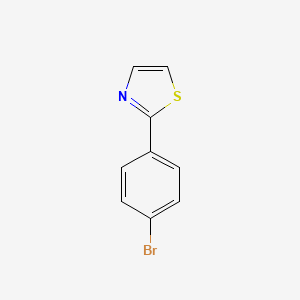 molecular formula C9H6BrNS B1282850 2-(4-Bromophenyl)thiazole CAS No. 27149-27-5