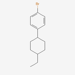 molecular formula C14H19B B1282854 1-Bromo-4-(trans-4-ethylcyclohexyl)benzene CAS No. 91538-82-8