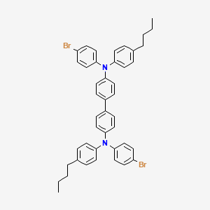 molecular formula C44H42Br2N2 B12828579 N4,N4'-bis(4-bromophenyl)-N4,N4'-bis(4-butylphenyl)-[1,1'-biphenyl]-4,4'-diamine 