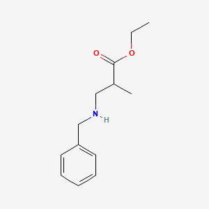 molecular formula C13H19NO2 B1282863 Ethyl 3-(benzylamino)-2-methylpropanoate CAS No. 99985-63-4