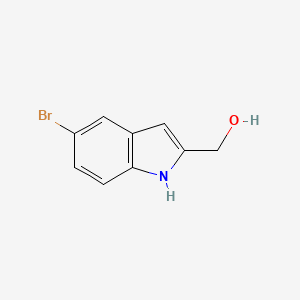 molecular formula C9H8BrNO B1282874 (5-溴-1H-吲哚-2-基)甲醇 CAS No. 53590-48-0