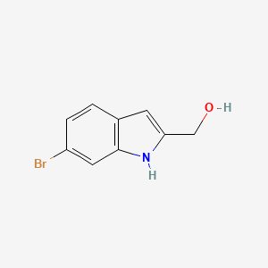 molecular formula C9H8BrNO B1282875 (6-溴-1H-吲哚-2-基)甲醇 CAS No. 923197-75-5