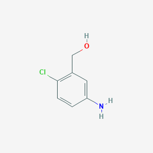 molecular formula C7H8ClNO B1282876 (5-Amino-2-chlorophenyl)methanol CAS No. 89951-56-4