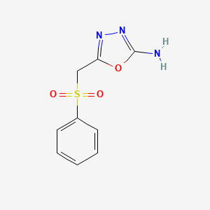 5-[(Phenylsulfonyl)methyl]-1,3,4-oxadiazol-2-amine