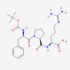 molecular formula C25H38N6O6 B1282904 Butyloxycarbonyl-phenylalanyl-prolyl-arginine CAS No. 74875-72-2