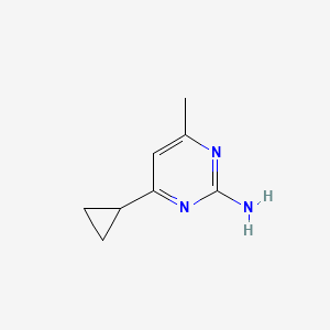 molecular formula C8H11N3 B1282911 4-cyclopropyl-6-methylpyrimidin-2-amine CAS No. 92238-61-4