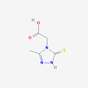 2-(3-methyl-5-thioxo-1H-1,2,4-triazol-4(5H)-yl)acetic acid