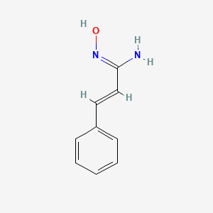 molecular formula C9H10N2O B12829263 N-Hydroxy-3-phenylacrylimidamide 